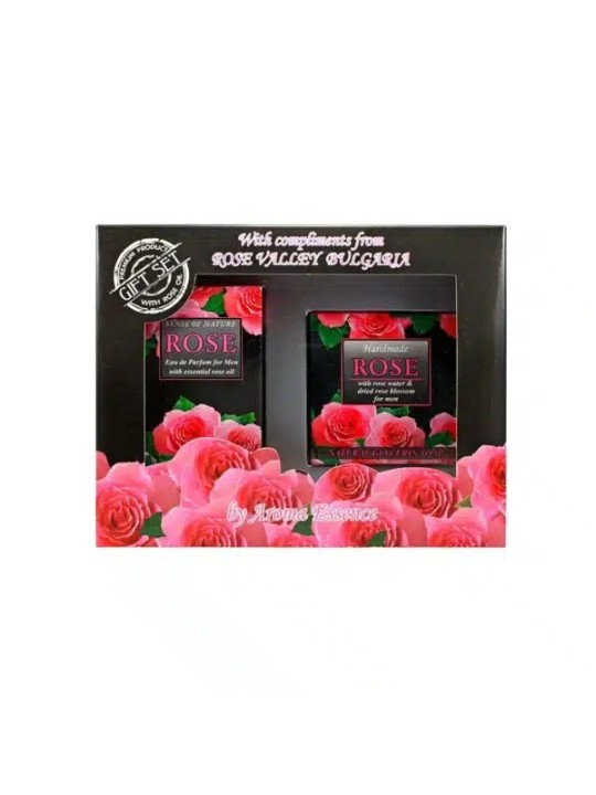 Set Cadou Trandafir pentru Barbati – Parfum si Sapun cu Glicerina