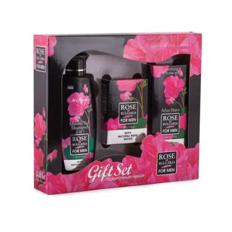 Set Cadou de Barbati Rose of Bulgaria – ingrijire Completa cu Aroma Masculina