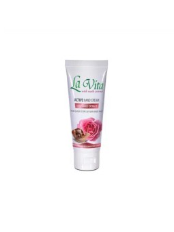 Cremă pentru Mâini La Vita cu Extract de Melc și Ulei de Trandafir, 75ml