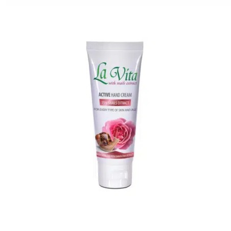 Cremă pentru Mâini La Vita cu Extract de Melc și Ulei de Trandafir, 75ml