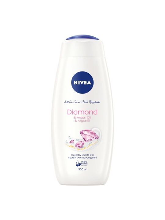 NIVEA GEL DUS 500ML DAMA DIAMOND&ARGAN OIL