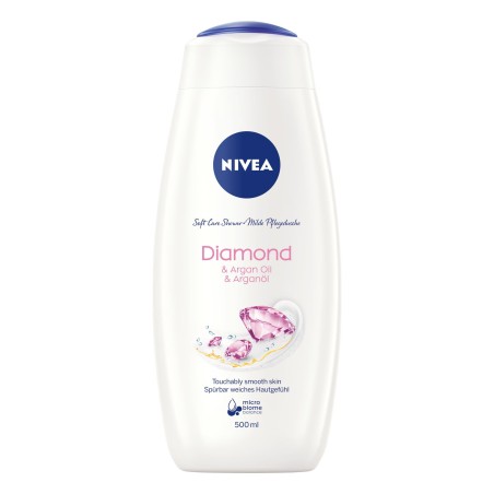 NIVEA GEL DUS 500ML DAMA DIAMOND&ARGAN OIL